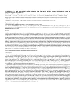 FFusionCGAN: An end-to-end fusion method for few-focus images using
  conditional GAN in cytopathological digital slides