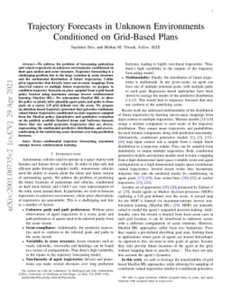 Trajectory Forecasts in Unknown Environments Conditioned on Grid-Based
  Plans
