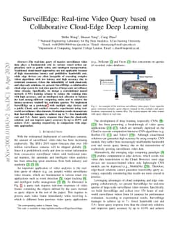 SurveilEdge: Real-time Video Query based on Collaborative Cloud-Edge
  Deep Learning