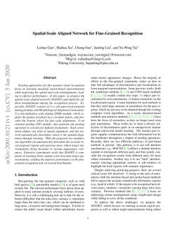 Spatial-Scale Aligned Network for Fine-Grained Recognition