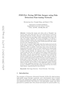 FDFtNet: Facing Off Fake Images using Fake Detection Fine-tuning Network