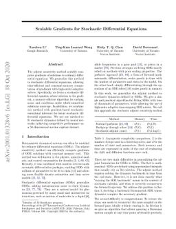 Scalable Gradients for Stochastic Differential Equations