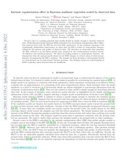 Intrinsic regularization effect in Bayesian nonlinear regression scaled
  by observed data