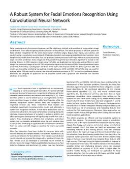 Facial Emotions Recognition using Convolutional Neural Net