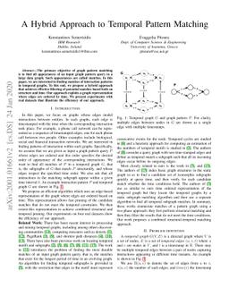 A Hybrid Approach to Temporal Pattern Matching