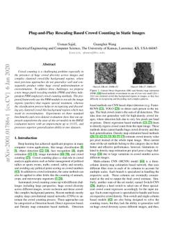 Plug-and-Play Rescaling Based Crowd Counting in Static Images