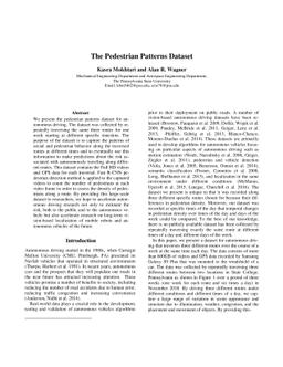 The Pedestrian Patterns Dataset