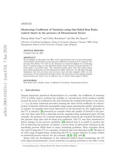 Monitoring Coefficient of Variation using One-Sided Run Rules control
  charts in the presence of Measurement Errors