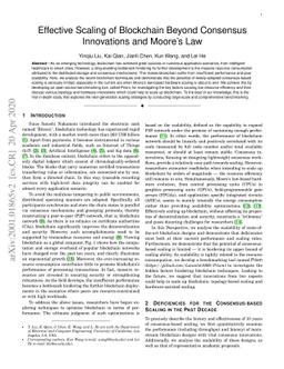 Effective Scaling of Blockchain Beyond Consensus Innovations and Moore's
  Law