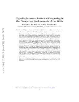 High-Performance Statistical Computing in the Computing Environments of
  the 2020s