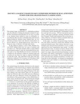 DAF-NET: a saliency based weakly supervised method of dual attention
  fusion for fine-grained image classification