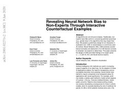 Revealing Neural Network Bias to Non-Experts Through Interactive
  Counterfactual Examples