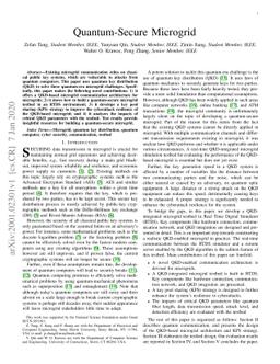 Quantum-Secure Microgrid