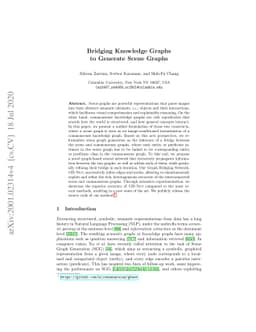 Bridging Knowledge Graphs to Generate Scene Graphs