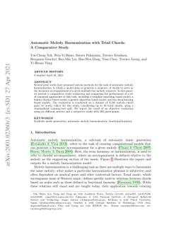 Automatic Melody Harmonization with Triad Chords: A Comparative Study