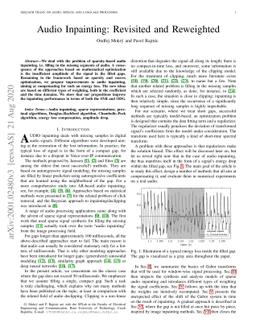 Audio Inpainting: Revisited and Reweighted