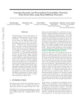 Learning Dynamic and Personalized Comorbidity Networks from Event Data
  using Deep Diffusion Processes