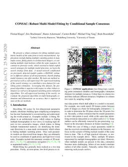 CONSAC: Robust Multi-Model Fitting by Conditional Sample Consensus