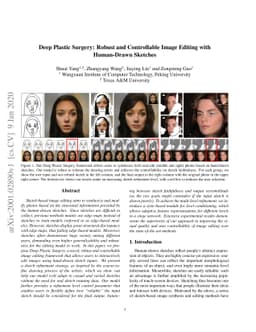 Deep Plastic Surgery: Robust and Controllable Image Editing with
  Human-Drawn Sketches
