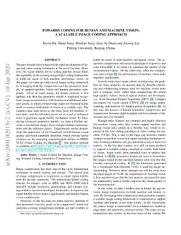 Towards Coding for Human and Machine Vision: A Scalable Image Coding
  Approach