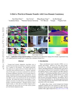 CrDoCo: Pixel-level Domain Transfer with Cross-Domain Consistency