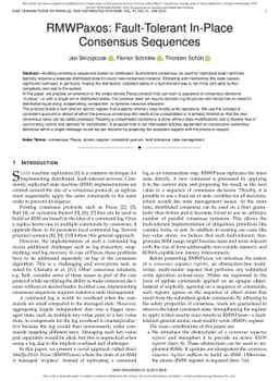 RMWPaxos: Fault-Tolerant In-Place Consensus Sequences