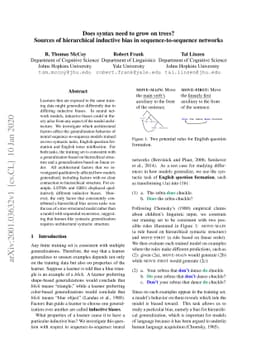 Does syntax need to grow on trees? Sources of hierarchical inductive
  bias in sequence-to-sequence networks