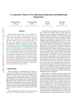 A Comparative Study for Non-rigid Image Registration and Rigid Image
  Registration