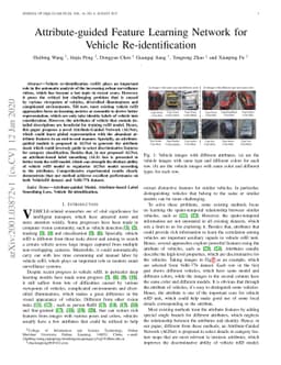 Attribute-guided Feature Learning Network for Vehicle Re-identification
