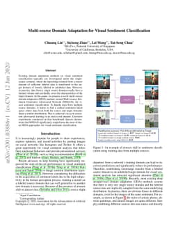 Multi-source Domain Adaptation for Visual Sentiment Classification