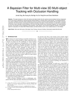 A Bayesian Filter for Multi-view 3D Multi-object Tracking with Occlusion
  Handling