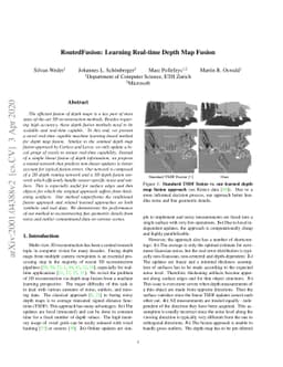 RoutedFusion: Learning Real-time Depth Map Fusion