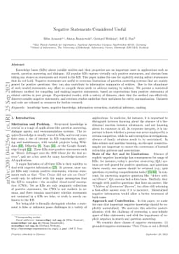 Negative Statements Considered Useful