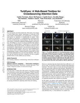 TurkEyes: A Web-Based Toolbox for Crowdsourcing Attention Data
