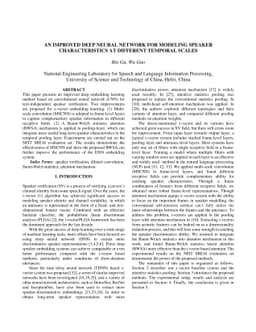An Improved Deep Neural Network for Modeling Speaker Characteristics at
  Different Temporal Scales