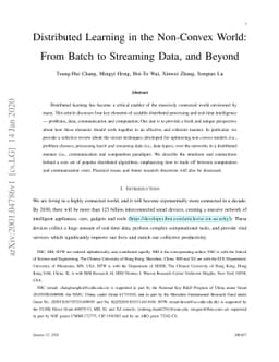 Distributed Learning in the Non-Convex World: From Batch to Streaming
  Data, and Beyond