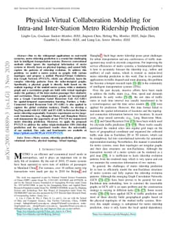 Physical-Virtual Collaboration Modeling for Intra-and Inter-Station
  Metro Ridership Prediction