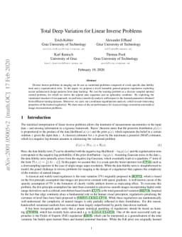 Total Deep Variation for Linear Inverse Problems