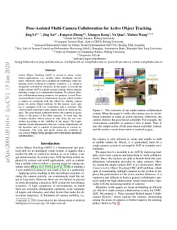 Pose-Assisted Multi-Camera Collaboration for Active Object Tracking