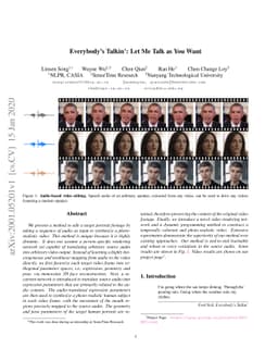 Everybody's Talkin': Let Me Talk as You Want
