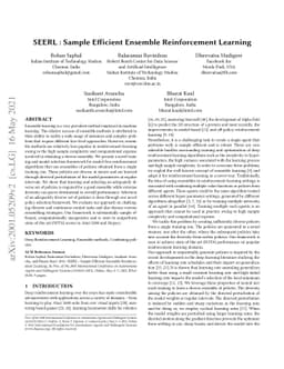 SEERL: Sample Efficient Ensemble Reinforcement Learning