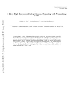 i-flow: High-dimensional Integration and Sampling with Normalizing Flows