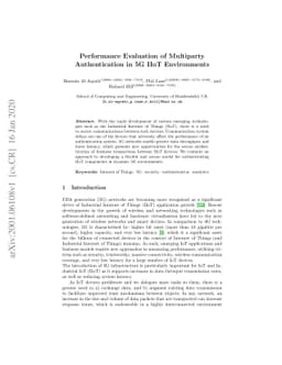 Performance Evaluation of Multiparty Authentication in 5G IIoT
  Environments