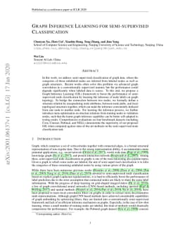 Graph Inference Learning for Semi-supervised Classification
