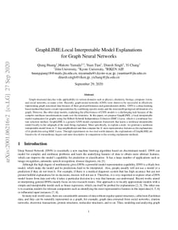 GraphLIME: Local Interpretable Model Explanations for Graph Neural
  Networks