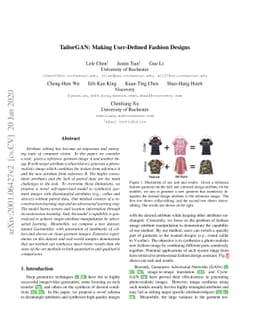 TailorGAN: Making User-Defined Fashion Designs