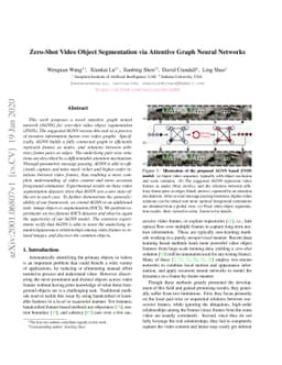 Zero-Shot Video Object Segmentation via Attentive Graph Neural Networks
