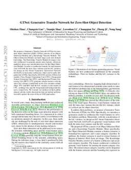 GTNet: Generative Transfer Network for Zero-Shot Object Detection