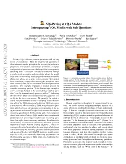 SQuINTing at VQA Models: Introspecting VQA Models with Sub-Questions
