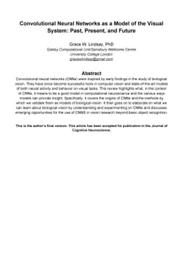 Convolutional Neural Networks as a Model of the Visual System: Past,
  Present, and Future